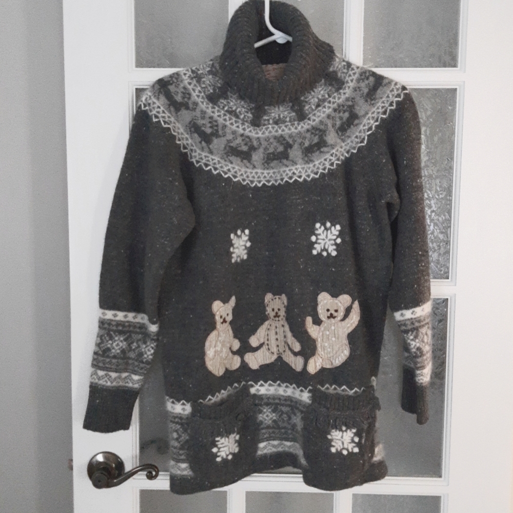 Vintage Rene Derhy turtle neck knit sweater